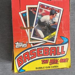 1988 Topps Baseball The Real One Bubble Him Cards - Box 36 Cards