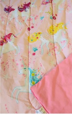 Mainstay Kids (Girls) Unicorn Comforter and Sheet Set for Twin Bed