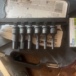 Pitrsburgh 6 Piece Metric Impact Hex Driver Set 