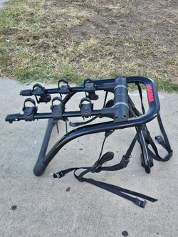 Yakima FullBack 3 Bike Capacity Car Trunk Bike Strap Rack with ZipStrips, Black