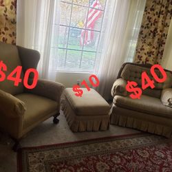 Sofa Chairs And Ottoman