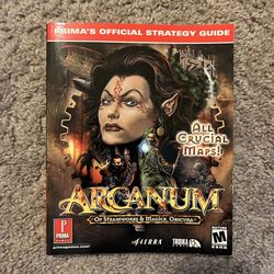 Vintage 2001 Arcanum Rpg Computer Game Strategy Guide Book