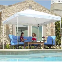Canopy Everbilt 10 ft. x 10 ft. Commercial Instant Canopy-Pop Up Tent with Wall Panel White