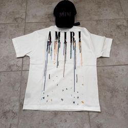 Amiri Set ( Tshirt-Hat ) New Season Any Colors 