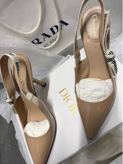 J'Adior Slingback Pump - Nude Patent Calfskin