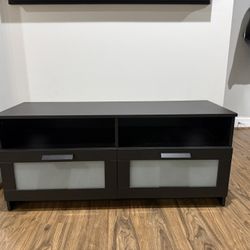 Black TV Unit And Mirror
