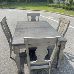 Gray Kitchen Table And Chairs