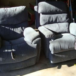 Two Lazy Boy Electric Recliner Chairs