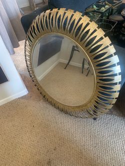 Sunburst style mirror
