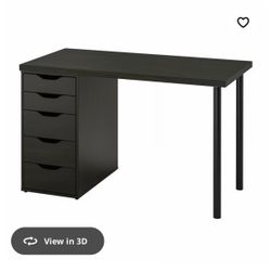 IKEA Alex desks and book shelf