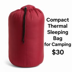 Compact Thermal Sleeping Bag for Camping – $30