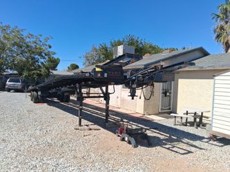 Goose neck 3 car trailer