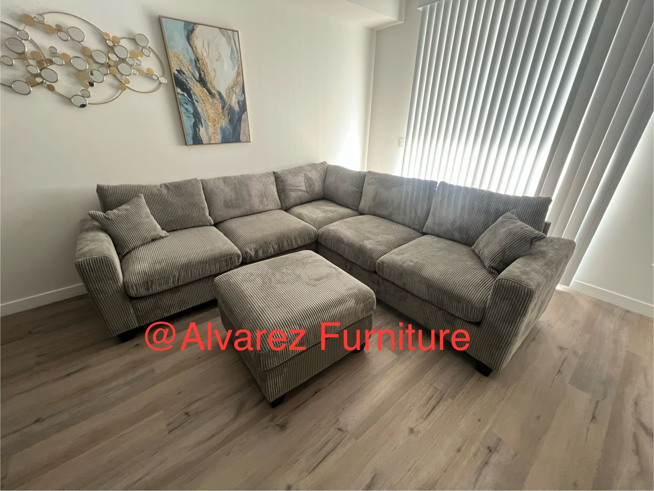 Corduroy Sectional Sofa With Ottoman,All Products : American Fashion Style Bags On Sale