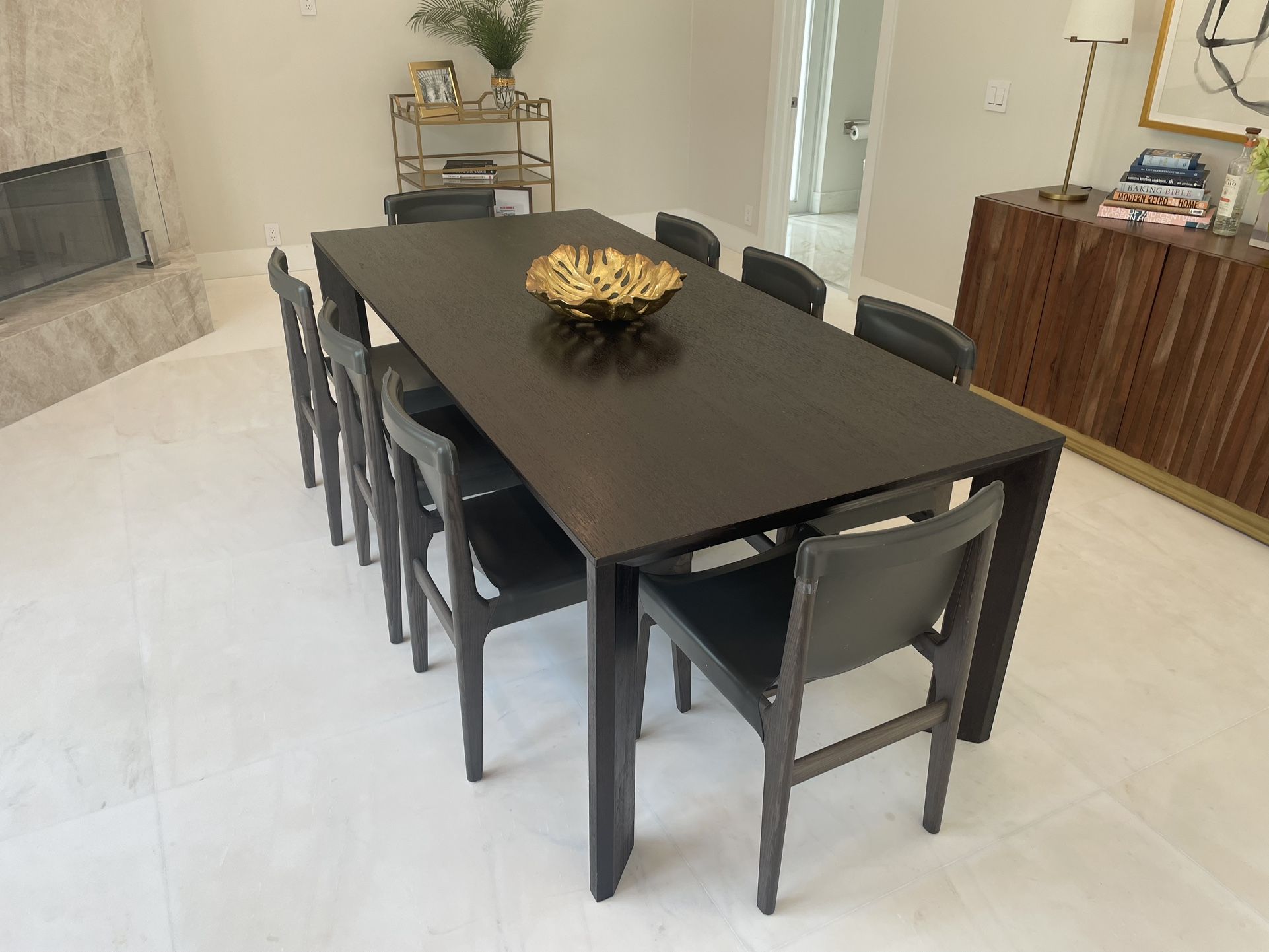 Beautiful Modern Dining Table – 88”x40” – $400