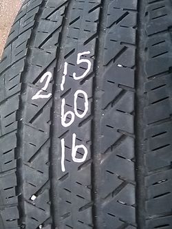 215 60 16 one good car tire
