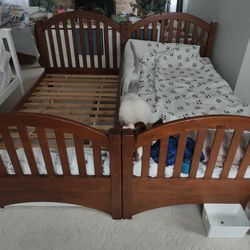 Two Twin Size Bed. Negotiable.