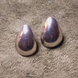 St.Silver Pear Shaped Earrings-4.00 Grams 