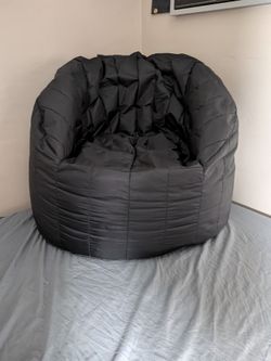 Big Joe Lumin Stretch Limo black bean bag chair like new!!!