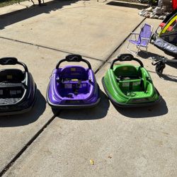 Children’s bumper cars.