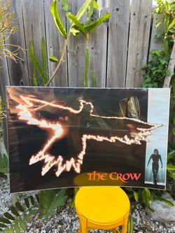 1994 The Crow Brandon Lee DEADSTOCK STILL IN PLASTIC Large Vintage Poster