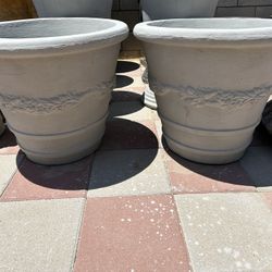 New Flower Pots Made Out Of Cement 