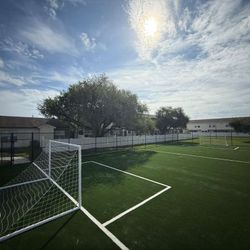 Soccer Court Field Installation FIFA Approved 