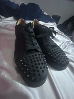 Christian Louboutin Spiked Low-Top Red Bottoms