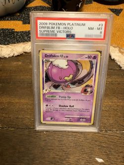 🔥 PSA 8 Pokémon Drifblim FB Holo – Supreme Victors #3/147 🔥
