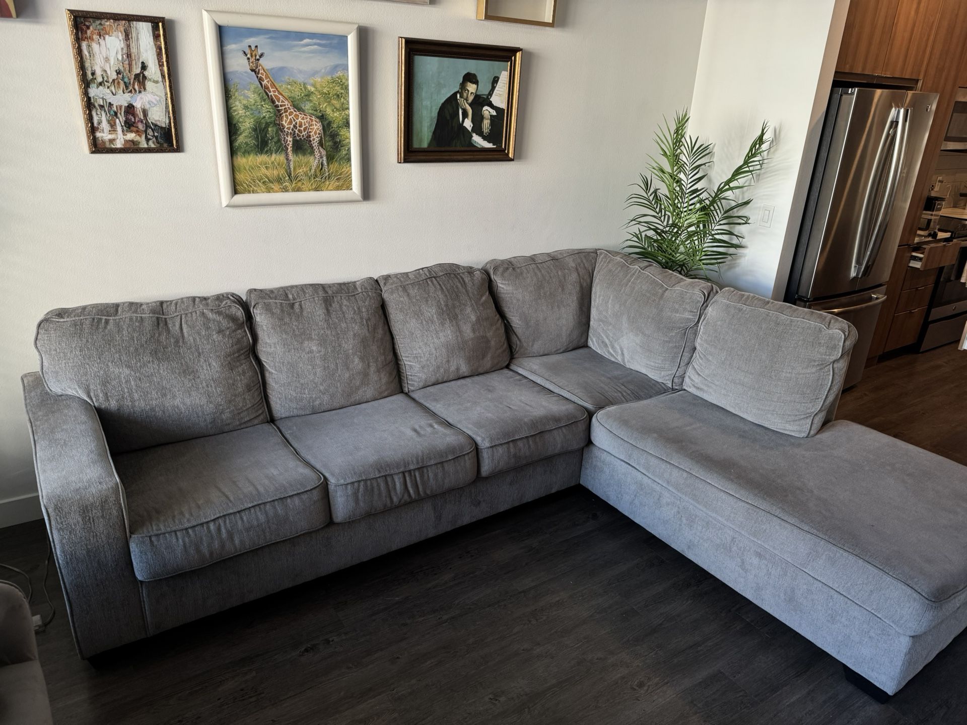 Mcdade Alloy Grey Couch
