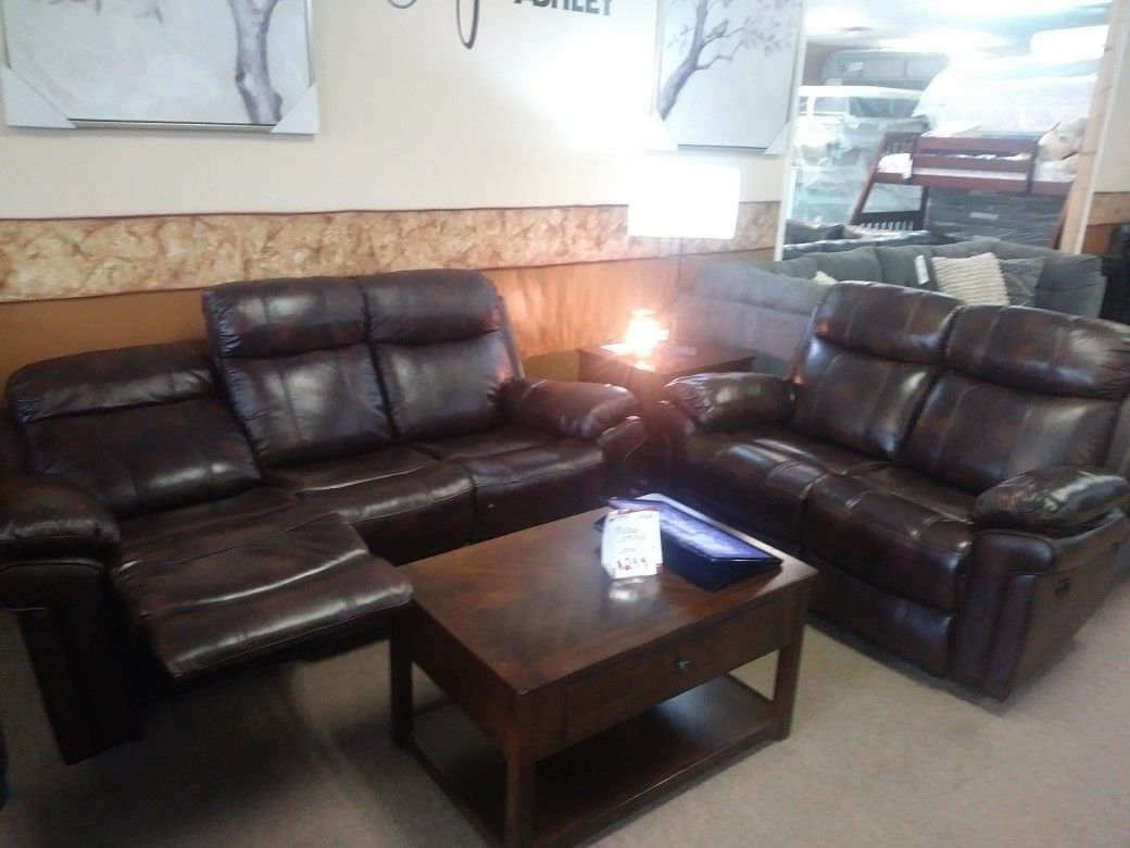 Top grain Power reclining sofa or loveseat