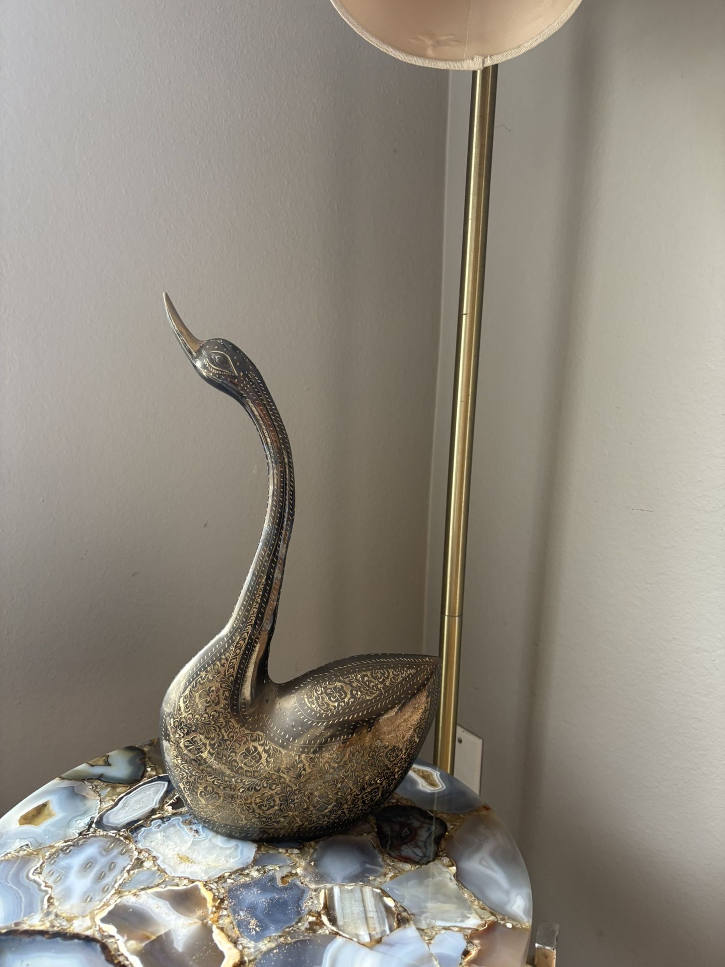 Elegant Brass Dock Statue – 40 cm Tall
