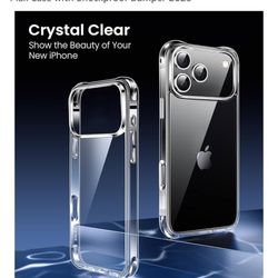 Brand New iPhone Pro Max Case Clear, [Not Yellowing] Military-Grade Drop Protection] Protective Clear 17 Pro Max Case And 3 Pieces Screen Protector