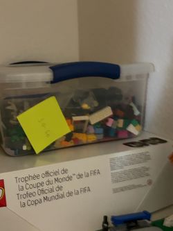 Bin of legos