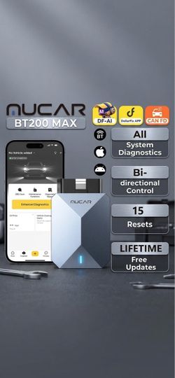 Car Scanner OBD bi-directional scanner Mucar BT200 Max w AI trade intercambio