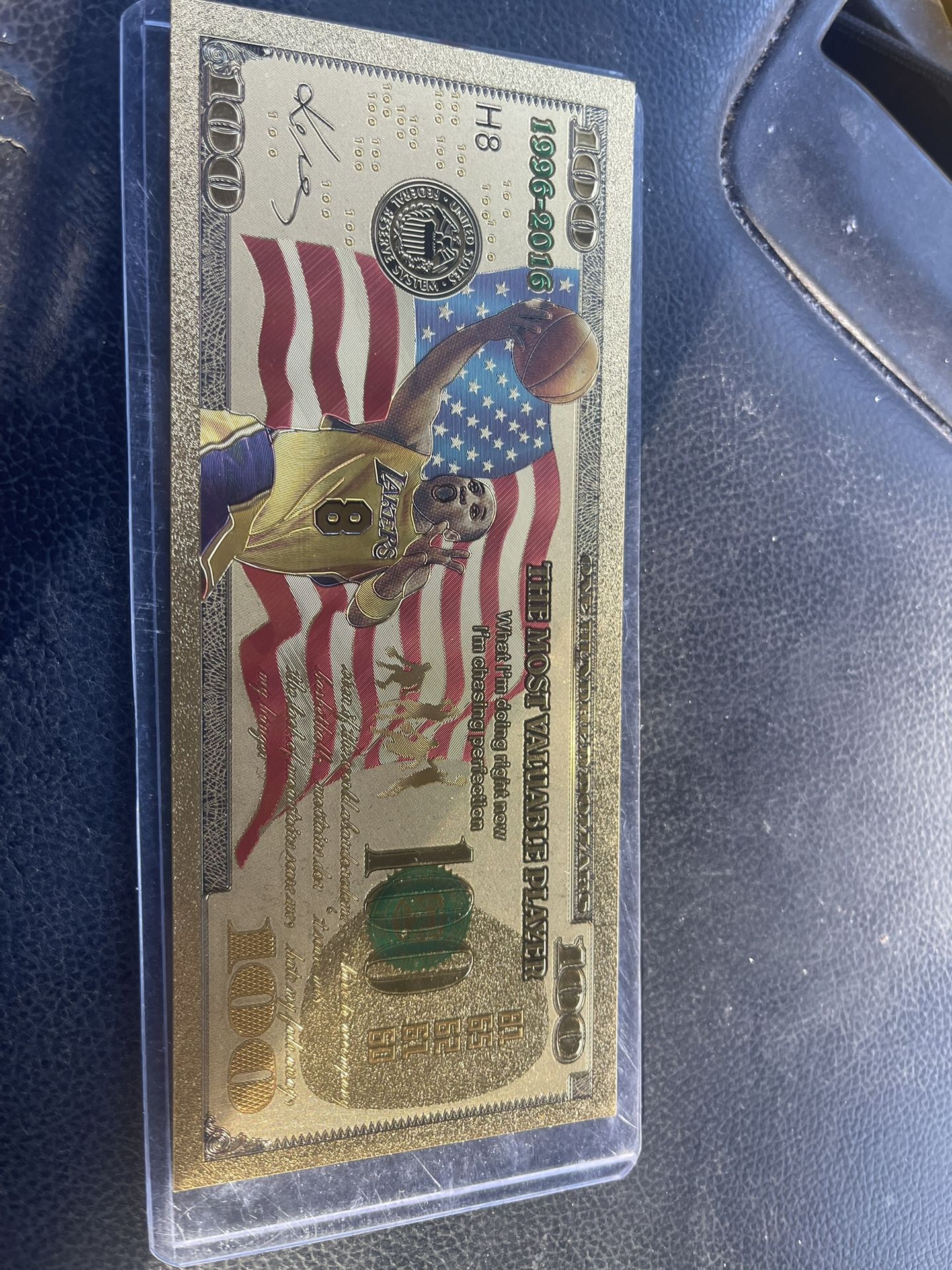 Kobe Bryant $100 Bill