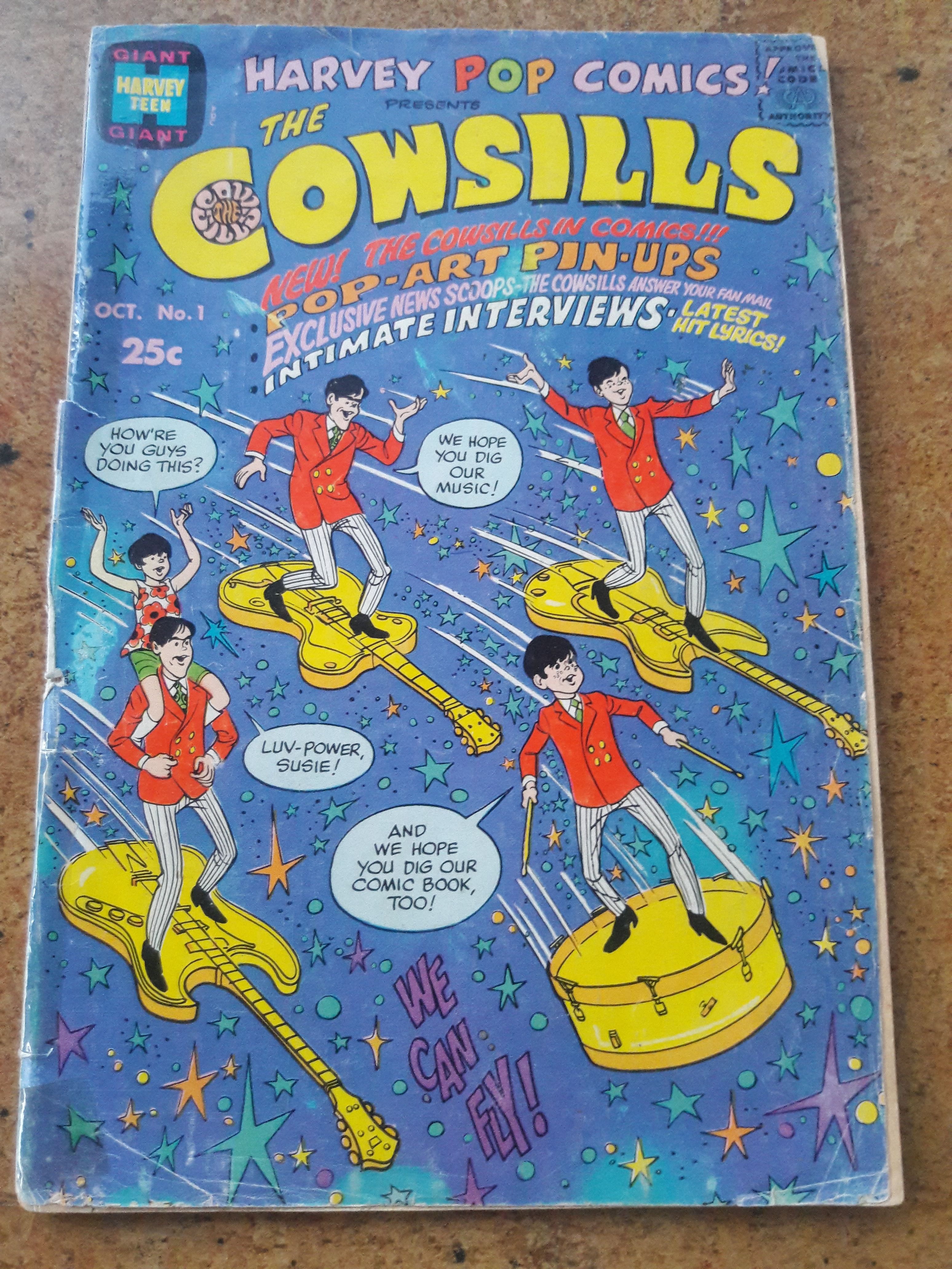 1968 Cowsills Comic Book