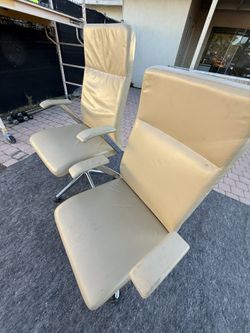 HBF Hickory Business Furniture Leather Executive Chairs – Pair