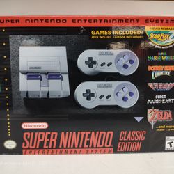 Super Nintendo Classic Edition SNES Console with HDMI 21 Games Gently Used