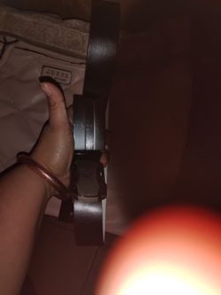 Dark Brown Leather Belt with Metal Buckle