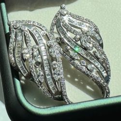 Italian silver earrings / New / Unworn