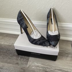 Nine West Pumps, Blue Camo