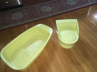 Baby toilet and tub