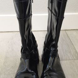 Nordstrom Primigi Girls Black Patent Boots Size 12 1/2