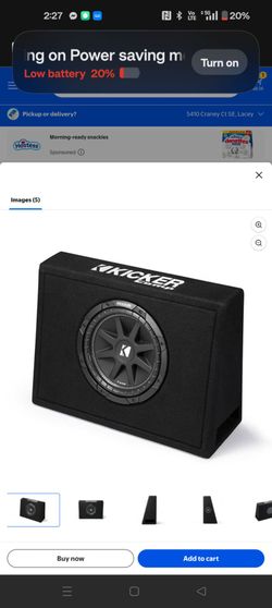 Kicker 10 " comp sub and Kicker box