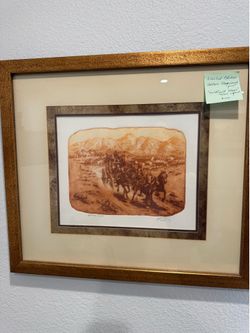 25x22” limited edition western stage coach print