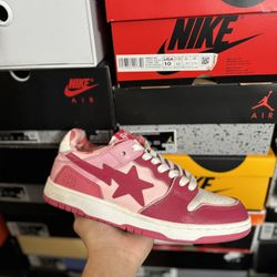 Bape Sk8 Sta ABC Camo Pink size 8 VNDS