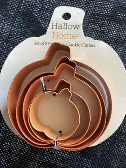 Thanksgiving Fall Pumpkin Cookie Cutter Set of 5 Metal