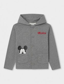 Disney Baby Mickey Mouse Button-Up Hoodie SIZE 9M