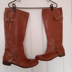 Nine West Vintage America Riding Boots Tan 10 Womens