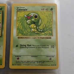 Shadowless Caterpie Pokémon Card 